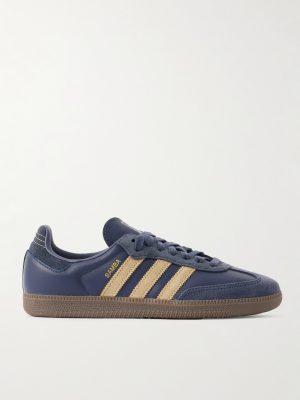 Samba OG Suede-Trimmed Leather Sneakers Samba OG Suede-Trimmed Leather Sneakers