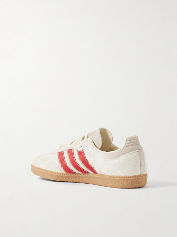 Samba OG Suede-Trimmed Pony Hair Sneakers - BK Samba OG Suede-Trimmed Pony Hair Sneakers - BK