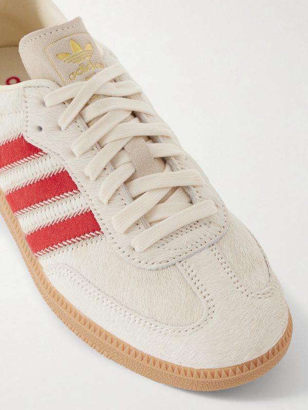 Samba OG Suede-Trimmed Pony Hair Sneakers - CU Samba OG Suede-Trimmed Pony Hair Sneakers - CU
