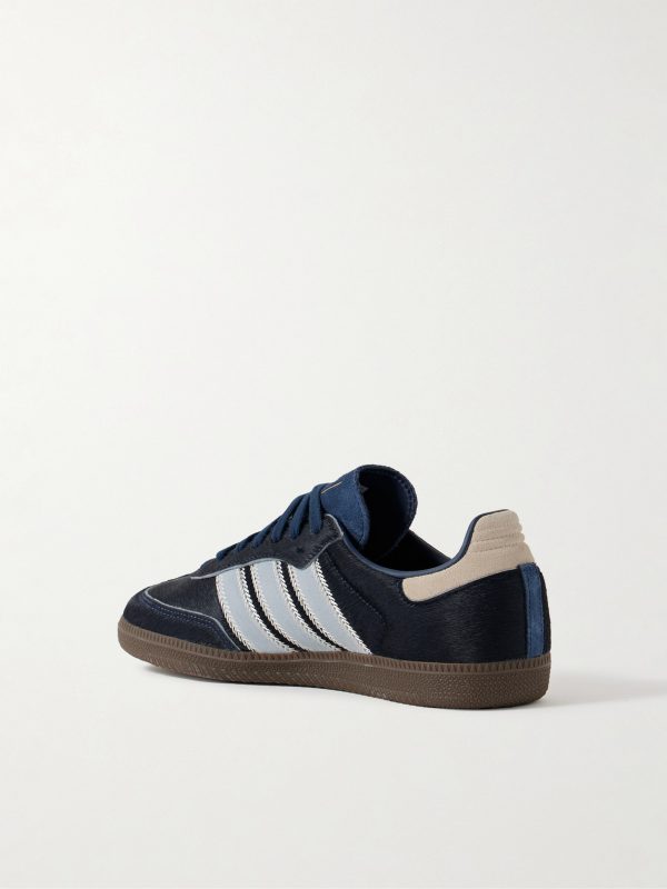 Samba OG Suede-Trimmed Pony Hair Sneakers - BK Samba OG Suede-Trimmed Pony Hair Sneakers - BK