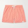 Straight-Leg Printed Swim Shorts Straight-Leg Printed Swim Shorts