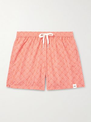 Straight-Leg Printed Swim Shorts Straight-Leg Printed Swim Shorts