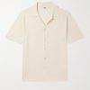 Camp-Collar Cotton Shirt