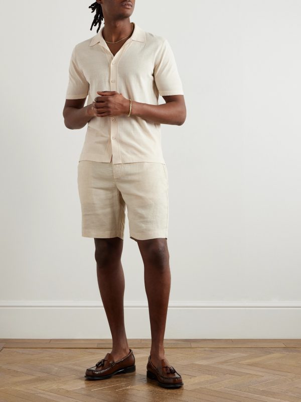 Camp-Collar Cotton Shirt - OU