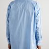 Oversized Button-Down Collar Cotton Shirt - BK Oversized Button-Down Collar Cotton Shirt - BK