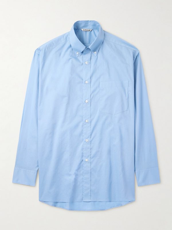 Oversized Button-Down Collar Cotton Shirt Oversized Button-Down Collar Cotton Shirt