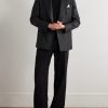 Soffio Slim-Fit Double-Breasted Checked Wool Blazer - OU Soffio Slim-Fit Double-Breasted Checked Wool Blazer - OU
