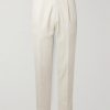 Straight-Leg Pleated Stretch Cotton-Twill Trousers Straight-Leg Pleated Stretch Cotton-Twill Trousers