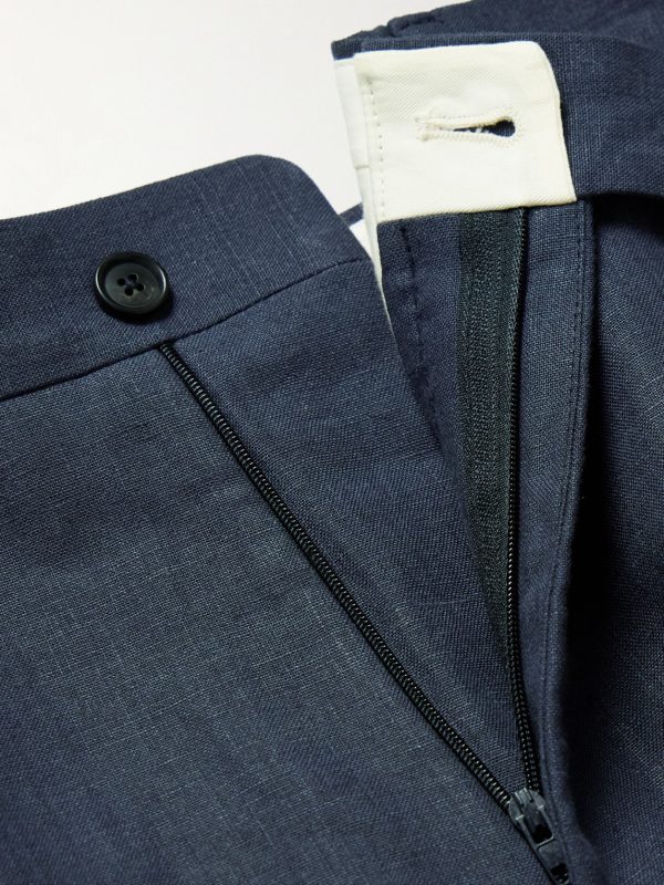 Straight-Leg Linen Suit Trousers - E1 Straight-Leg Linen Suit Trousers - E1