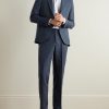 Straight-Leg Linen Suit Trousers - OU Straight-Leg Linen Suit Trousers - OU