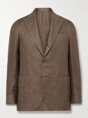 Posillipo Unstructured Linen Suit Jacket