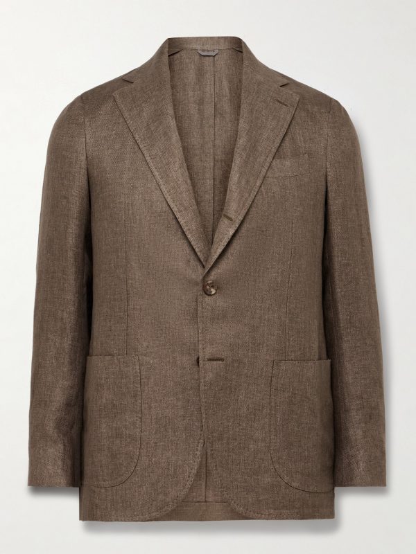 Posillipo Unstructured Linen Suit Jacket Posillipo Unstructured Linen Suit Jacket