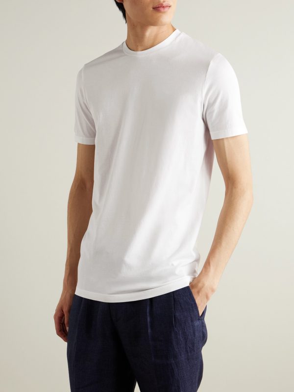 Lewis Slim-Fit Stretch-Cotton Jersey T-Shirt - FR