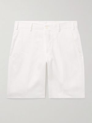 Straight-Leg Garment-Dyed Linen Shorts