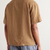 Bart Slim-Fit Convertible-Collar Linen Shirt - BK Bart Slim-Fit Convertible-Collar Linen Shirt - BK