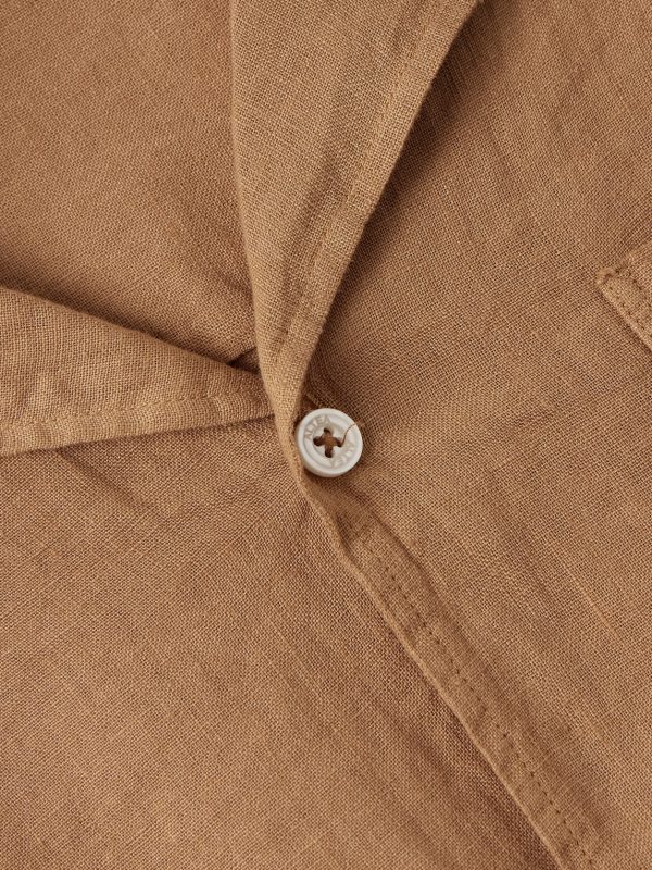 Bart Slim-Fit Convertible-Collar Linen Shirt - CU Bart Slim-Fit Convertible-Collar Linen Shirt - CU