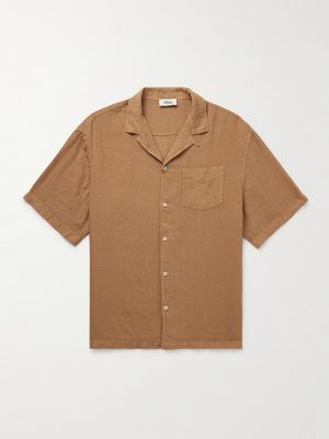 Bart Slim-Fit Convertible-Collar Linen Shirt Bart Slim-Fit Convertible-Collar Linen Shirt