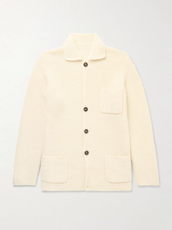 Merino Wool and Cashmere-Blend Cardigan Merino Wool and Cashmere-Blend Cardigan