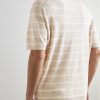 Striped Linen and Cotton-Blend T-Shirt - BK Striped Linen and Cotton-Blend T-Shirt - BK