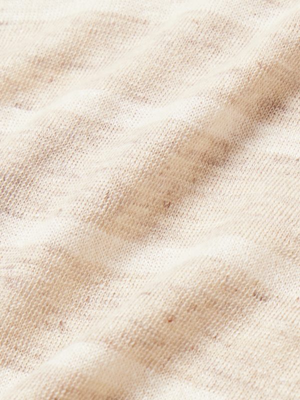 Striped Linen and Cotton-Blend T-Shirt - CU Striped Linen and Cotton-Blend T-Shirt - CU
