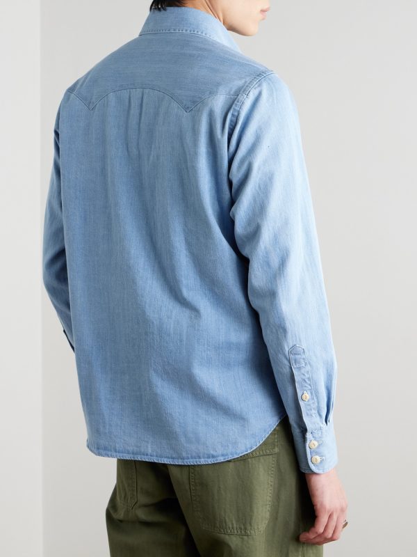 Denim Western Shirt - BK Denim Western Shirt - BK