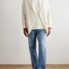 Oversized Cotton and Wool-Blend Gabardine Blazer - OU