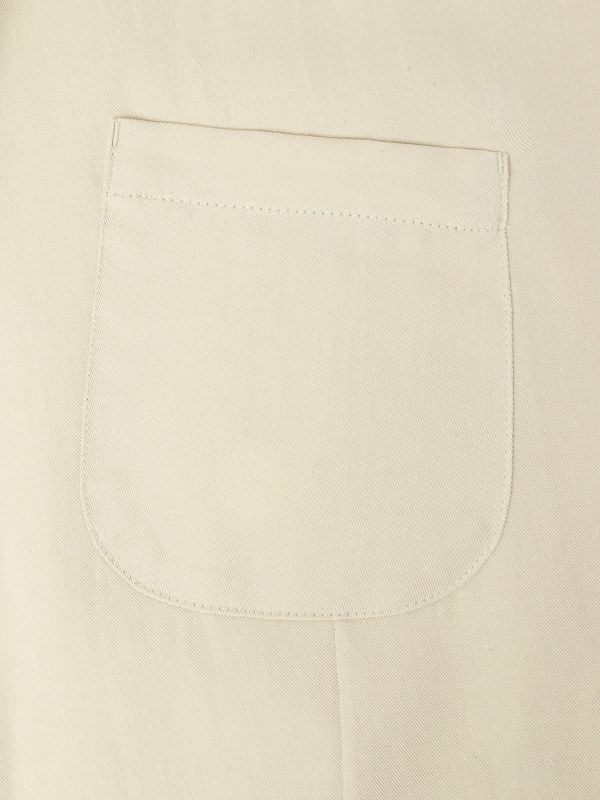 Oversized Cotton and Wool-Blend Gabardine Blazer - E1