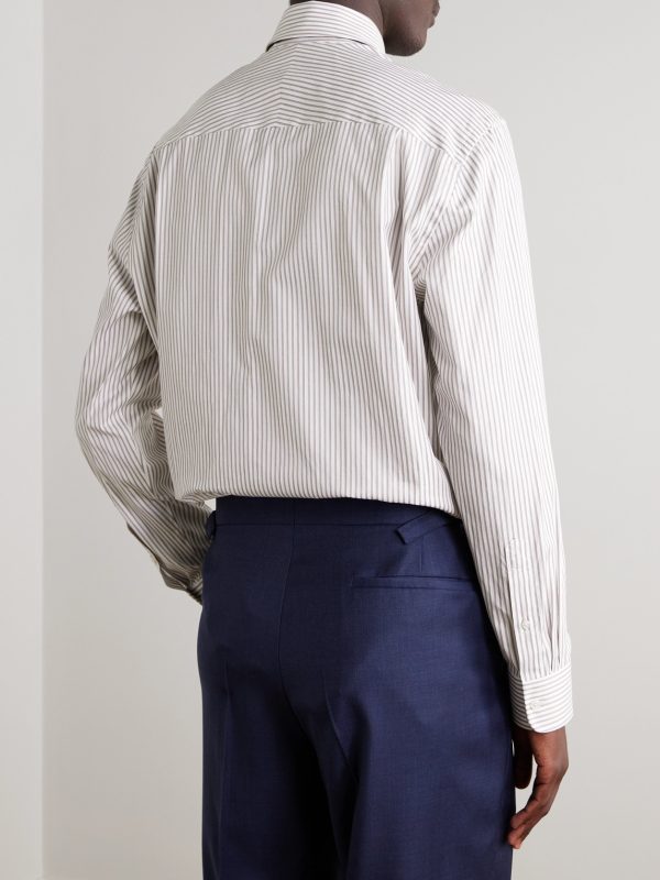 Striped Cotton Shirt - BK Striped Cotton Shirt - BK