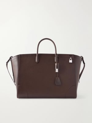 Century 45 Patina-Leather Weekend Bag