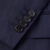 Double-Breasted Pinstriped Wool Suit Jacket - CU Double-Breasted Pinstriped Wool Suit Jacket - CU
