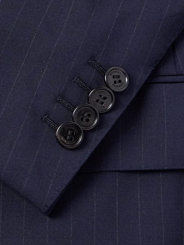 Double-Breasted Pinstriped Wool Suit Jacket - CU Double-Breasted Pinstriped Wool Suit Jacket - CU