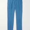Slim-Fit Straight-Leg Linen Suit Trousers Slim-Fit Straight-Leg Linen Suit Trousers