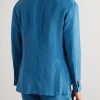 Unstructured Linen Suit Jacket - BK