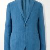 Unstructured Linen Suit Jacket