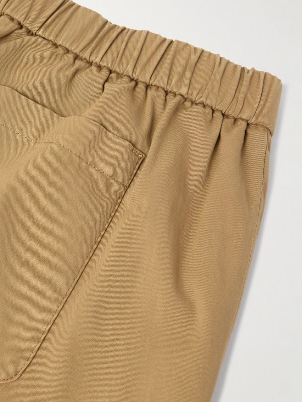 Straight-Leg Cotton-Blend Twill Bermuda Shorts - CU