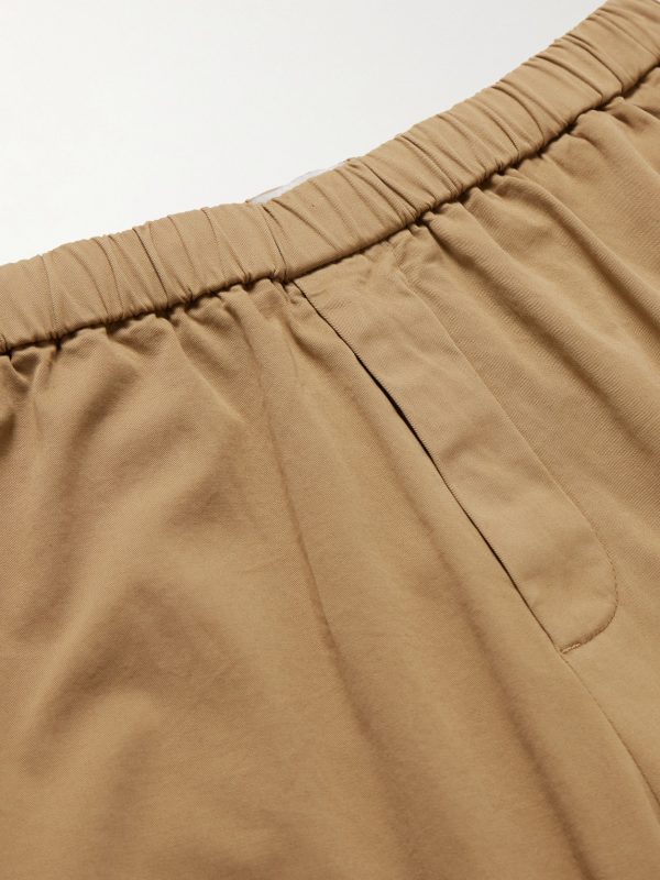 Straight-Leg Cotton-Blend Twill Bermuda Shorts - E1