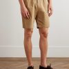 Straight-Leg Cotton-Blend Twill Bermuda Shorts - FR