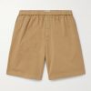 Straight-Leg Cotton-Blend Twill Bermuda Shorts