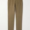 Slim-Fit Straight-Leg Linen Suit Trousers Slim-Fit Straight-Leg Linen Suit Trousers