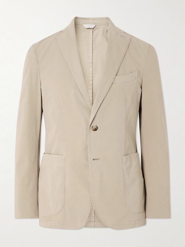 Cotton-Blend Twill Suit Jacket Cotton-Blend Twill Suit Jacket