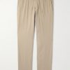 Slim-Fit Straight-Leg Stretch-Cotton Suit Trousers