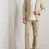 Slim-Fit Straight-Leg Stretch-Cotton Suit Trousers - OU