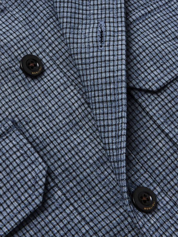 David Checked Cotton-Blend Overshirt - CU