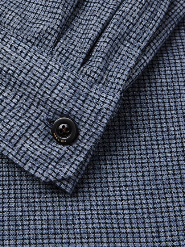 David Checked Cotton-Blend Overshirt - E1