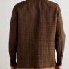 Camp-Collar Checked Linen Overshirt - BK Camp-Collar Checked Linen Overshirt - BK