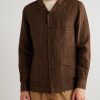 Camp-Collar Checked Linen Overshirt - FR Camp-Collar Checked Linen Overshirt - FR