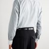 Cutaway-Collar Striped Cotton-Poplin Shirt - BK