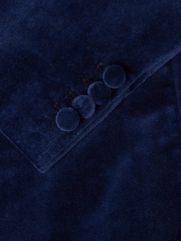 Slim-Fit Cotton-Velvet Tuxedo Jacket - CU Slim-Fit Cotton-Velvet Tuxedo Jacket - CU