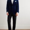 Slim-Fit Cotton-Velvet Tuxedo Jacket - OU Slim-Fit Cotton-Velvet Tuxedo Jacket - OU