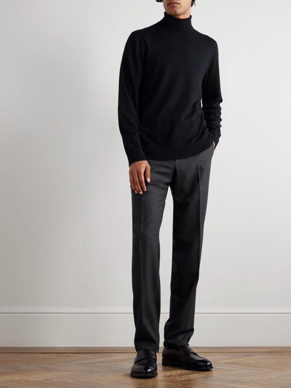 Straight-Leg Wool Suit Trousers - OU Straight-Leg Wool Suit Trousers - OU